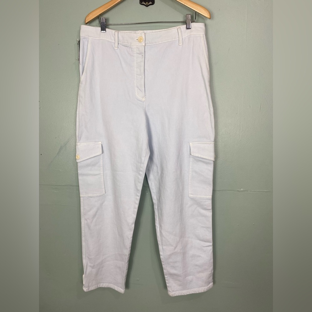 Aritzia Wilfred Free Modern Cargo Jeans Denim Light Wash Size 16